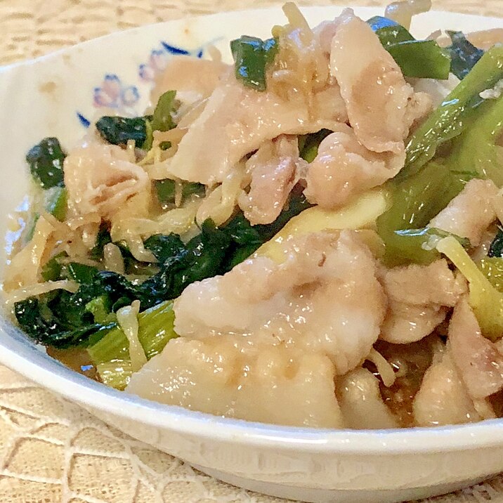 冷蔵庫のあまり野菜で♫簡単♫豚バラ炒め